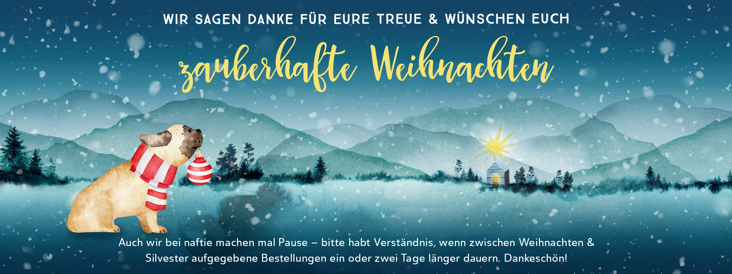 naftie wünscht frohe Weihnachten